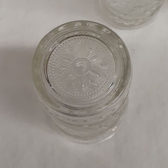 8 pc.bundle vintage Anchor MCM Hocking clear depression glass tumblers, & more - Picture 6 of 11